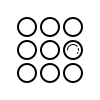 Secure PIN entry icon representing authentication for digital business cards and smart networking accounts.